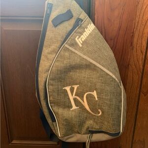 Franklin Gray and Blue Sling Backpack for Men